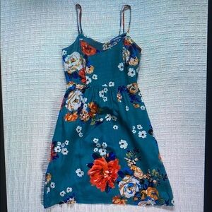 Floral Teal Dress